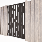 Garden Gates  - Vertical Lines I Corten Steel Or Powder Coated Aluminium