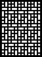Fence Panels & Decorative Security Screen - Vertical Tetris