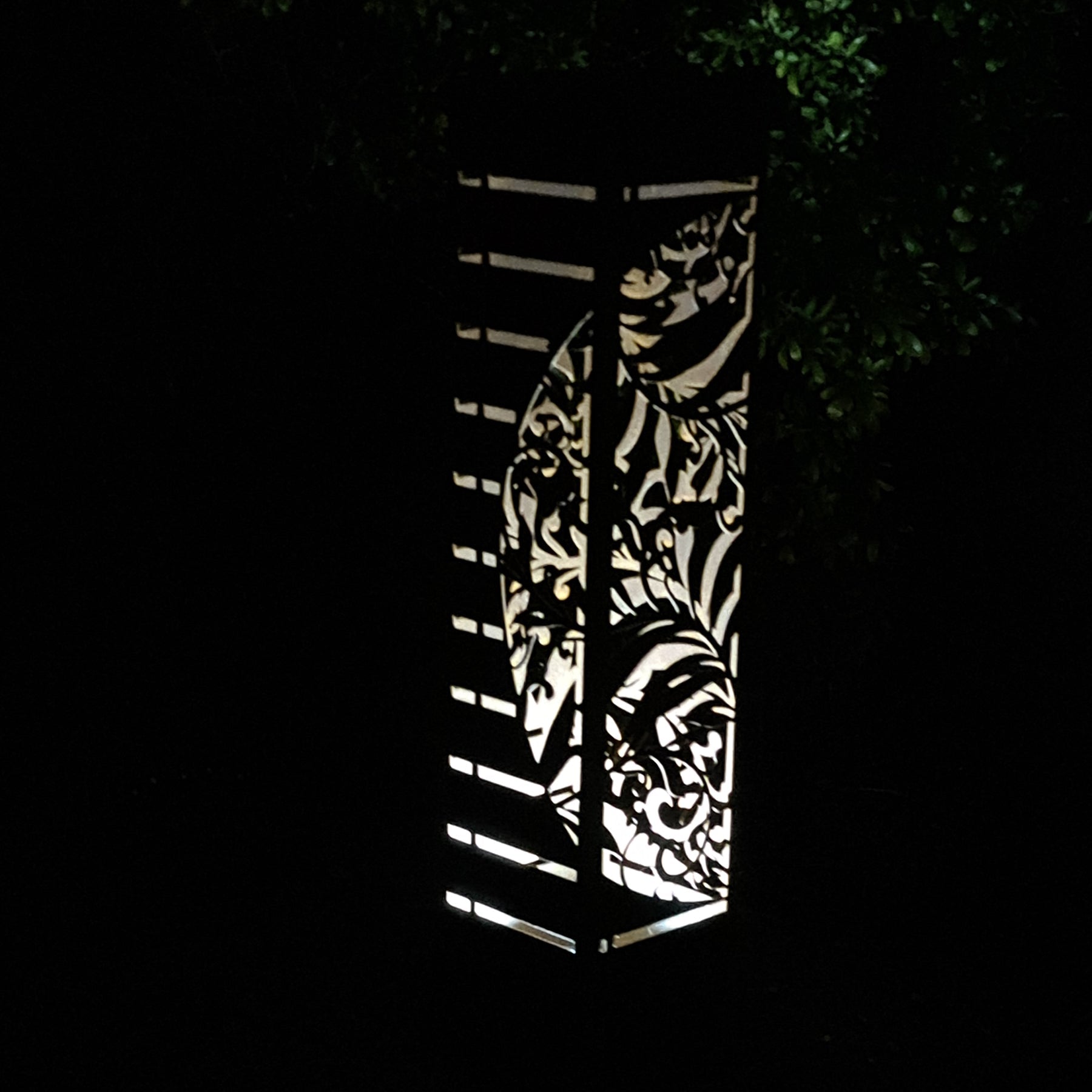 CortenAura - Solar Powered Corten Steel Garden Art