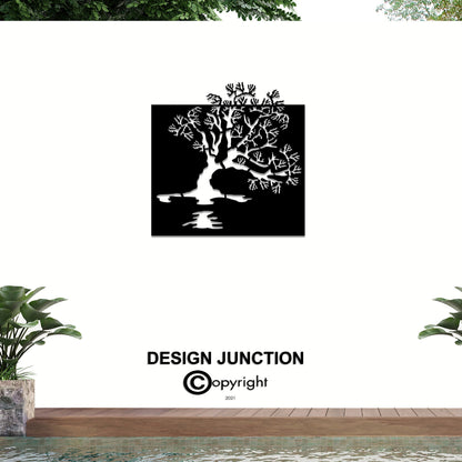 Lake Wanaka Tree - Corten Steel Wall art