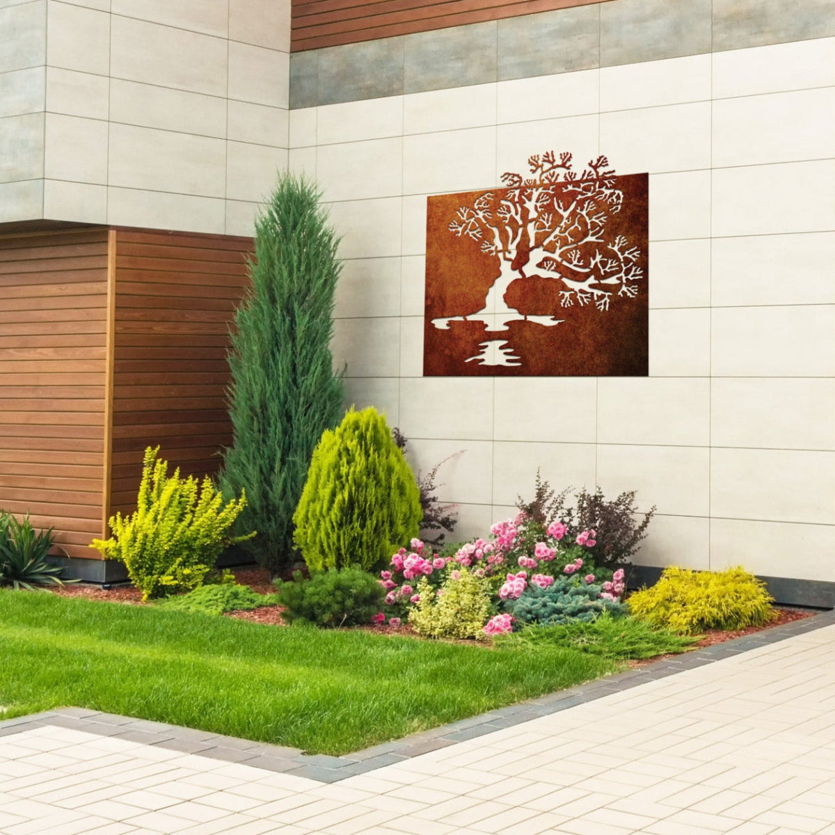 Lake Wanaka Tree - Corten Steel Wall art
