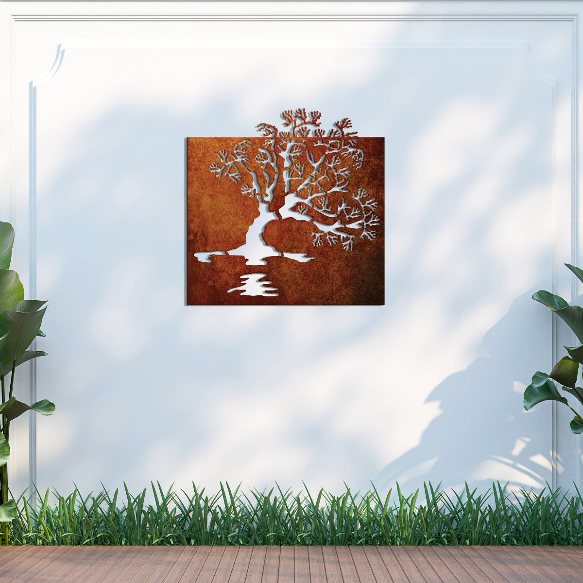 Lake Wanaka Tree - Corten Steel Wall art