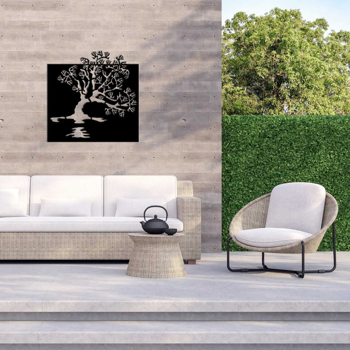 Lake Wanaka Tree - Corten Steel Wall art