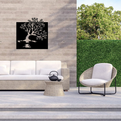 Lake Wanaka Tree - Corten Steel Wall art