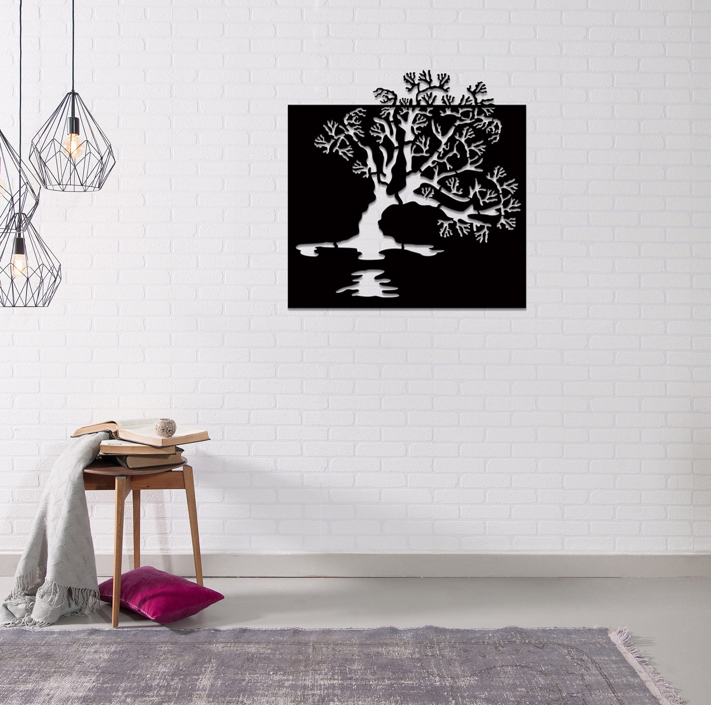 Lake Wanaka Tree - Corten Steel Wall art