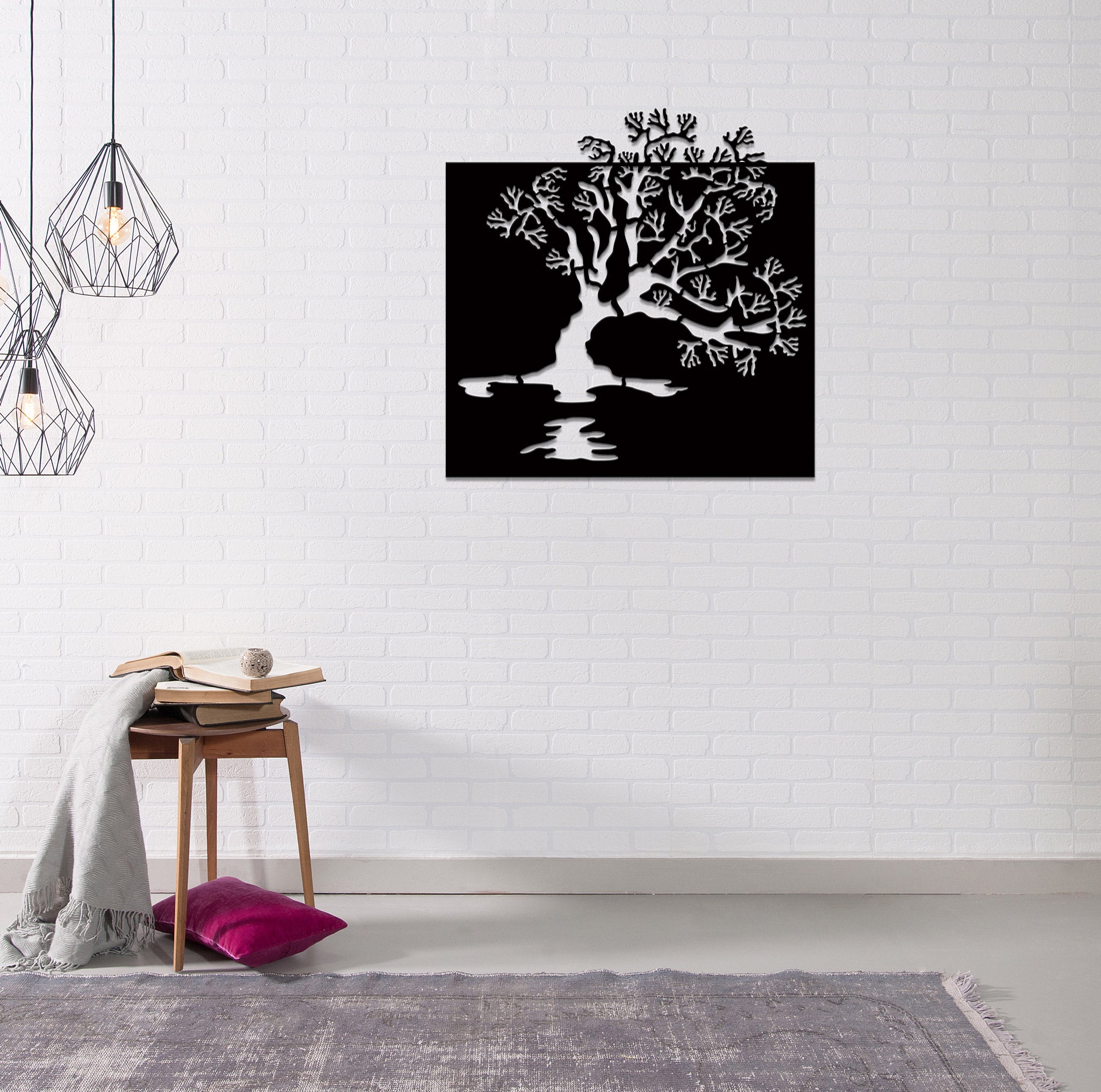 Lake Wanaka Tree - Corten Steel Wall art