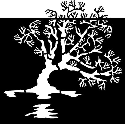 Lake Wanaka Tree - Corten Steel Wall art