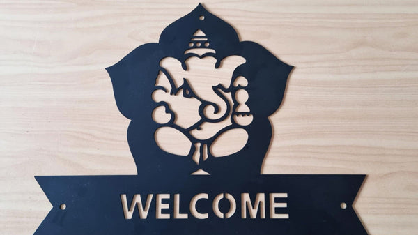 Lotus Welcome Ganesha Monogram -  ** Clearance **