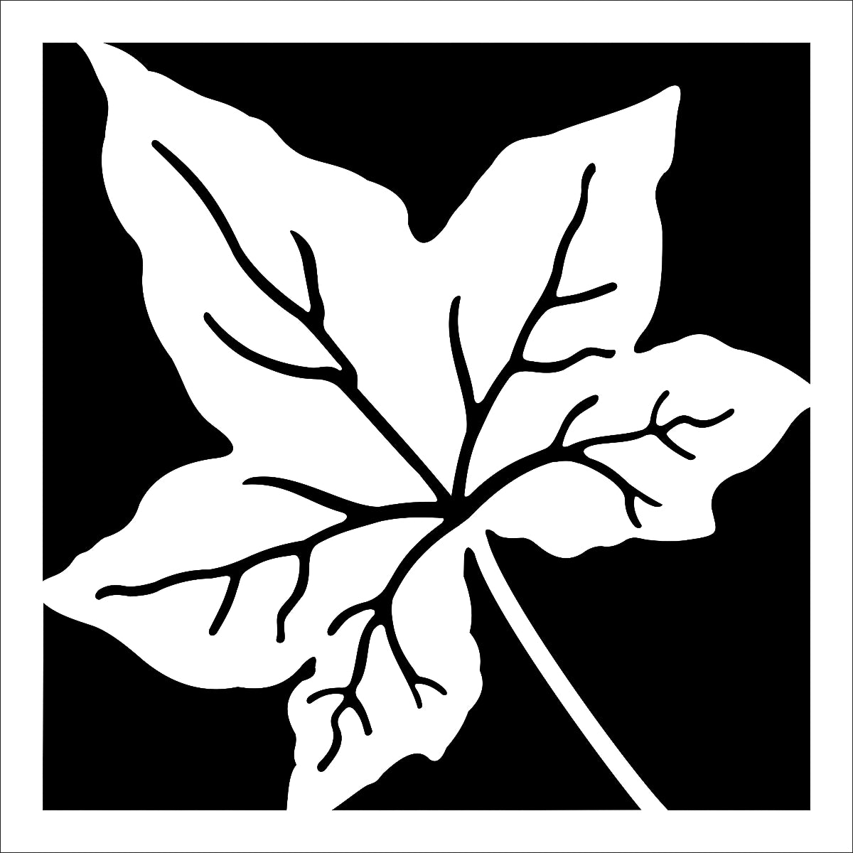 Squared Collection Maple Leaf Metal Art -  ** Clearance **