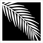 Squared Collection Palm Leaf Metal Art -  ** Clearance **