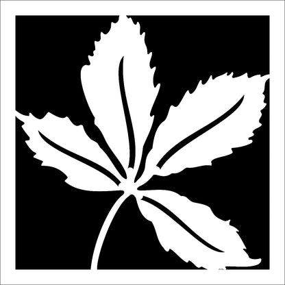 Squared Collection Lavage Leaf Metal Art -  ** Clearance **