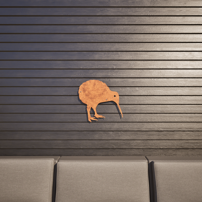 Corten Steel Kiwi Wall Art