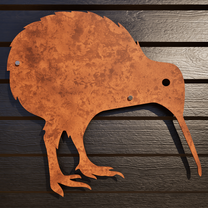 Corten Steel Kiwi Wall Art