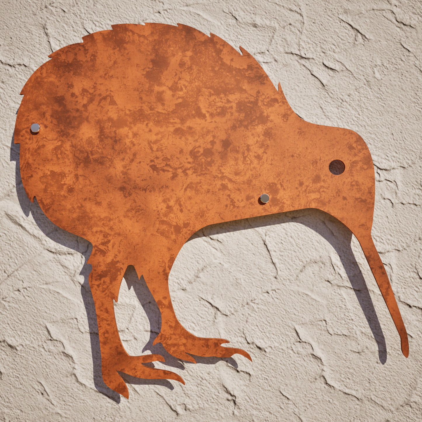 Corten Steel Kiwi Wall Art