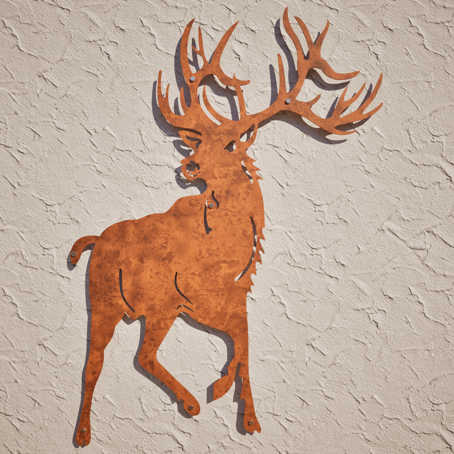 Red Stag Front On - Large Outdoor Wall Art