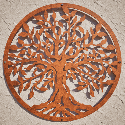 Tree Of Life  - Laser Cut Corten Steel Wall Feature