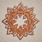 Corten Steel Wall Art - Boho Mandala CR6