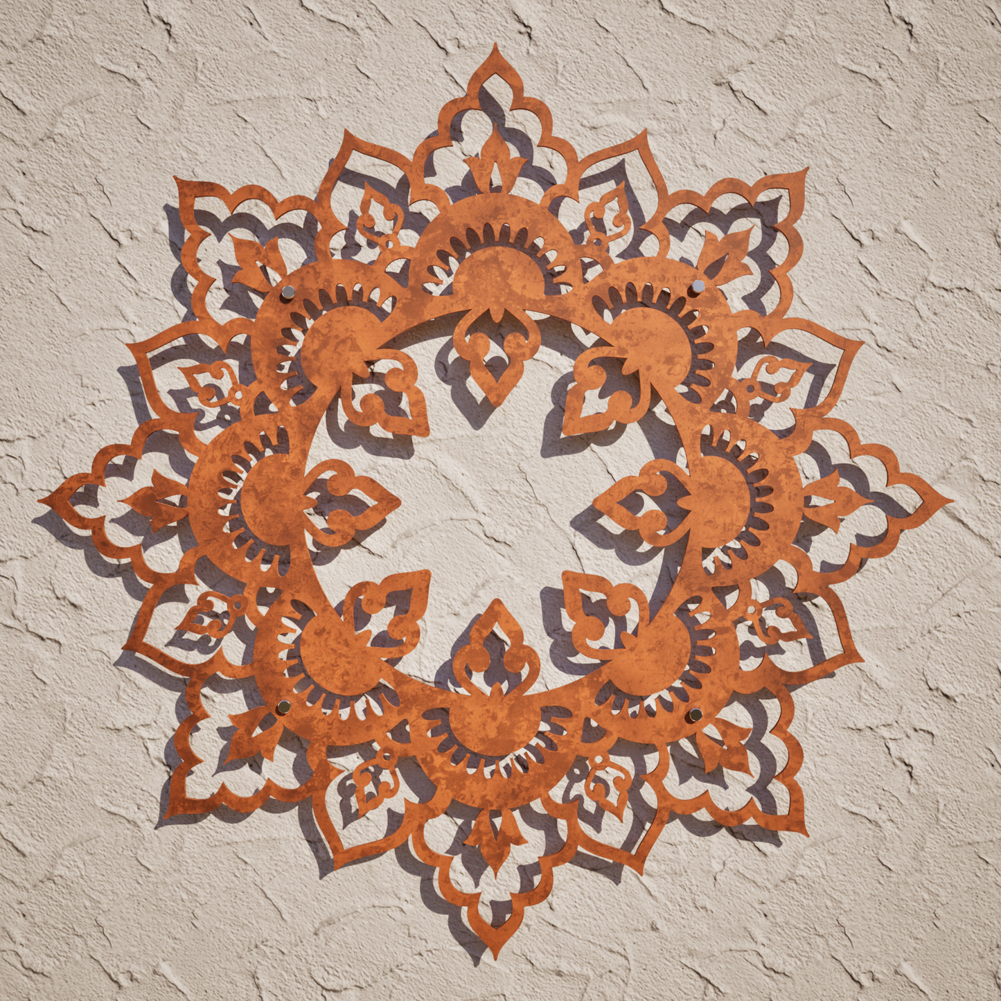 Corten Steel Wall Art - Boho Mandala CR6