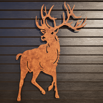 Red Stag Front On - Large Outdoor Wall Art