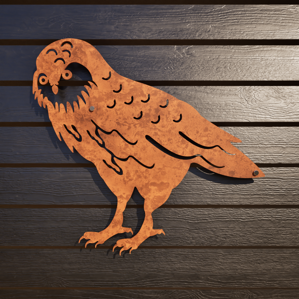 Metal Bird & Wall Art : Kakapo