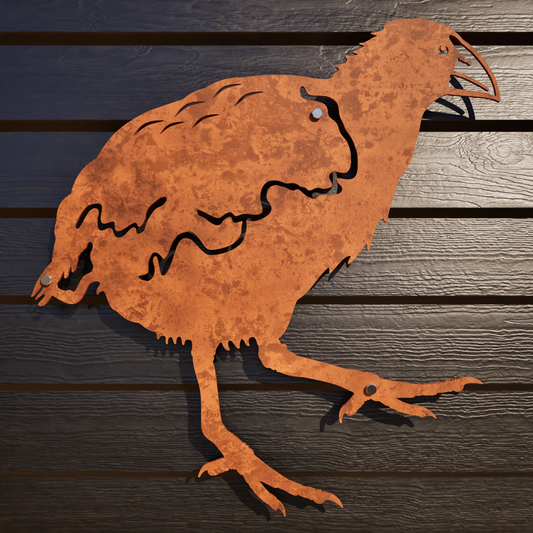 Corten Steel Metal Bird - Takahe