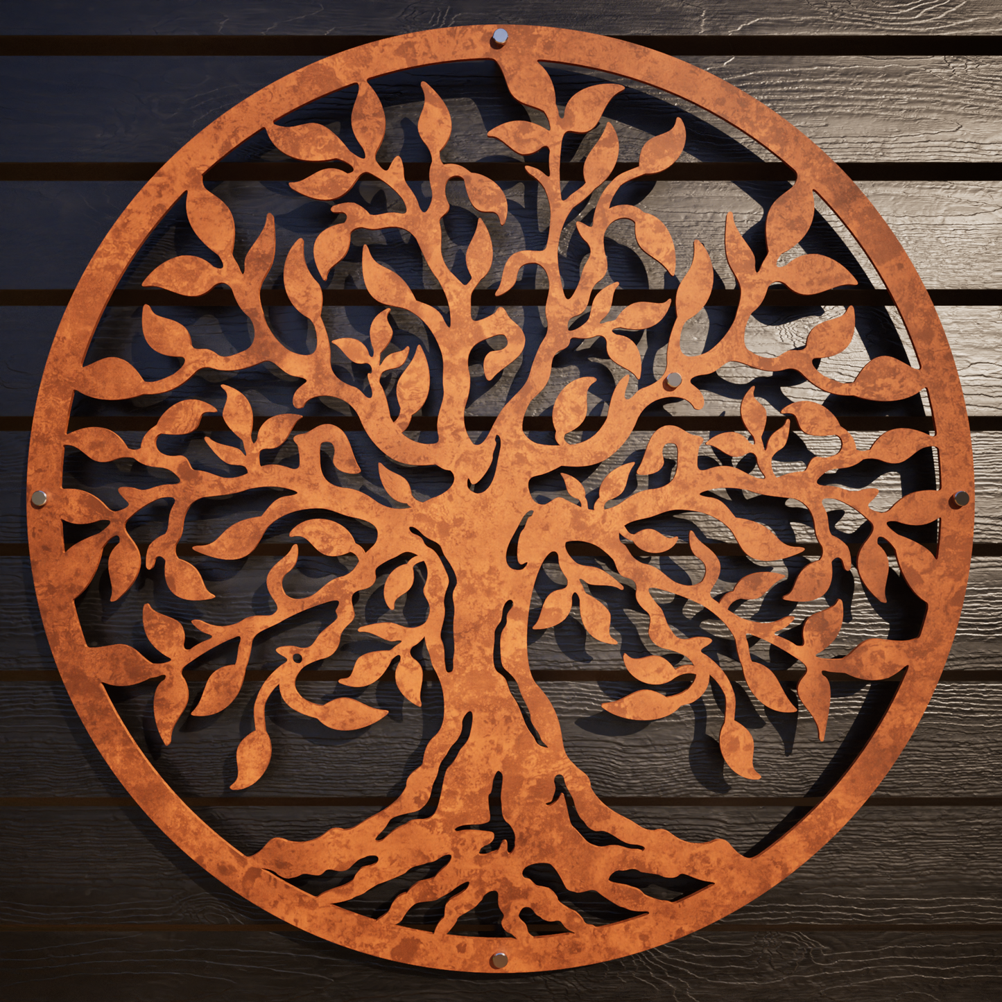 Tree Of Life  - Laser Cut Corten Steel Wall Feature