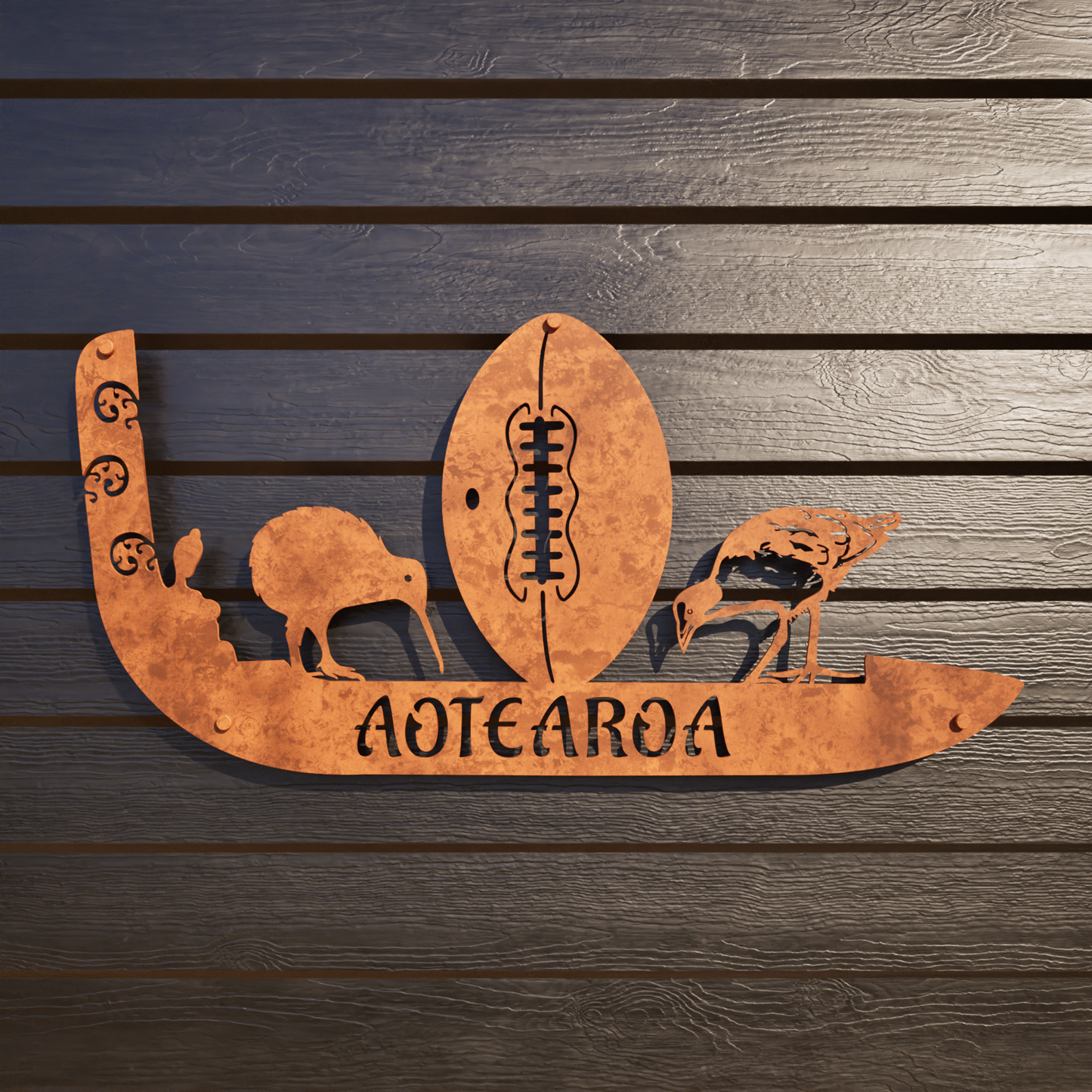 Aotearoa - Out Door Metal art