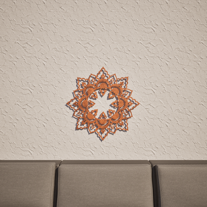 Corten Steel Wall Art - Boho Mandala CR6