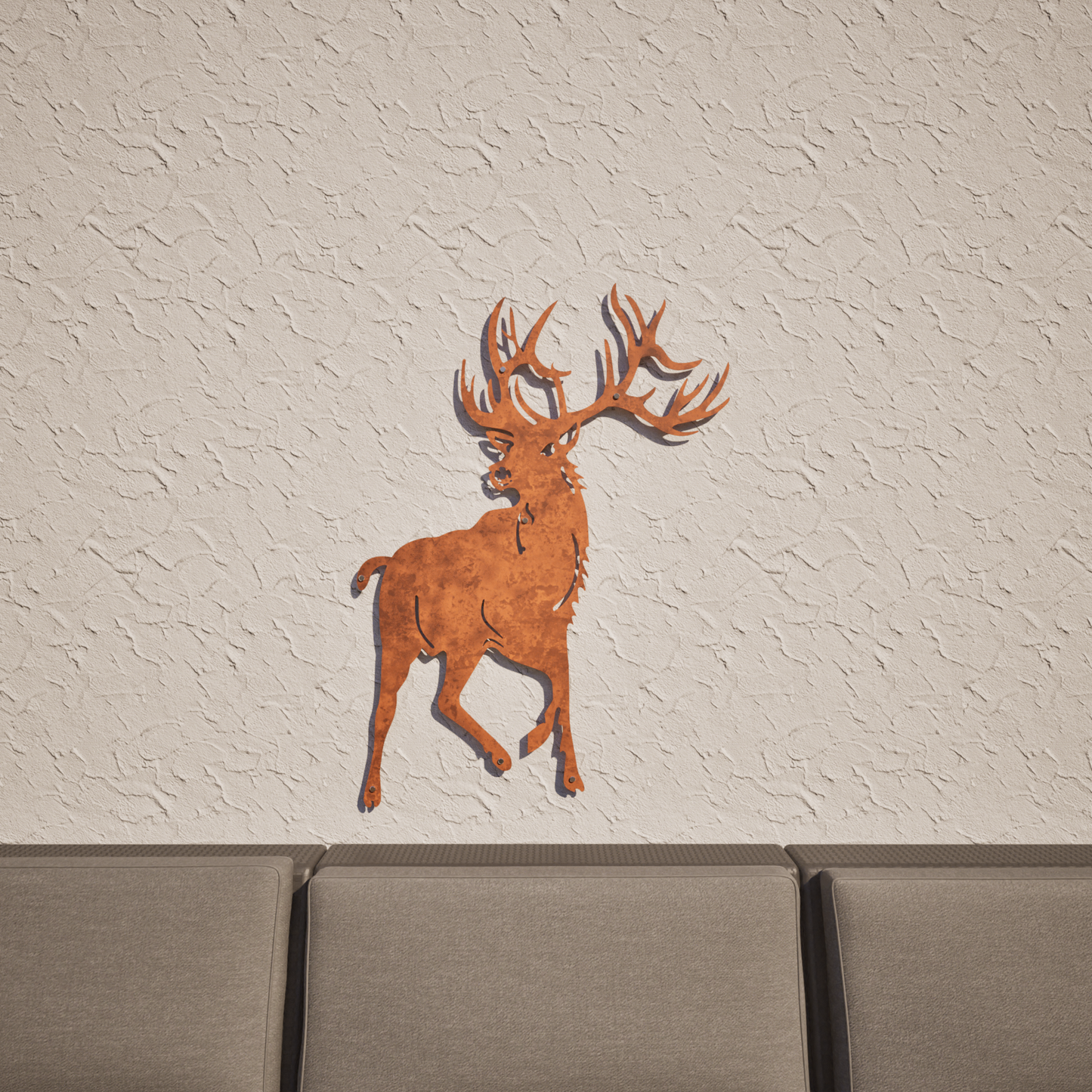 Red Stag Front On - Large Outdoor Wall Art