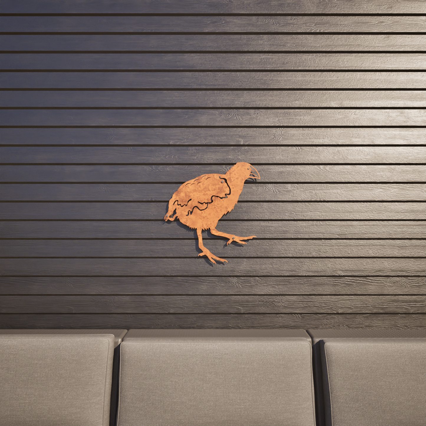 Corten Steel Metal Bird - Takahe