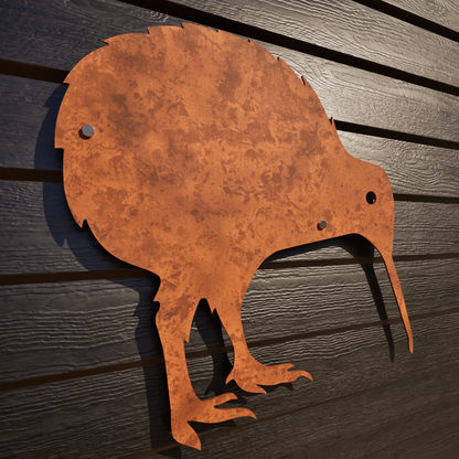 Corten Steel Kiwi Wall Art