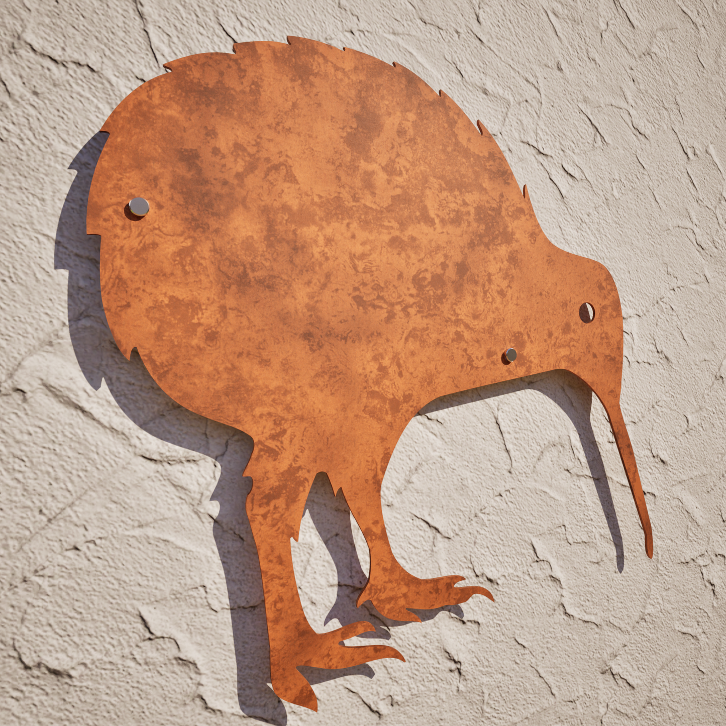 Corten Steel Kiwi Wall Art