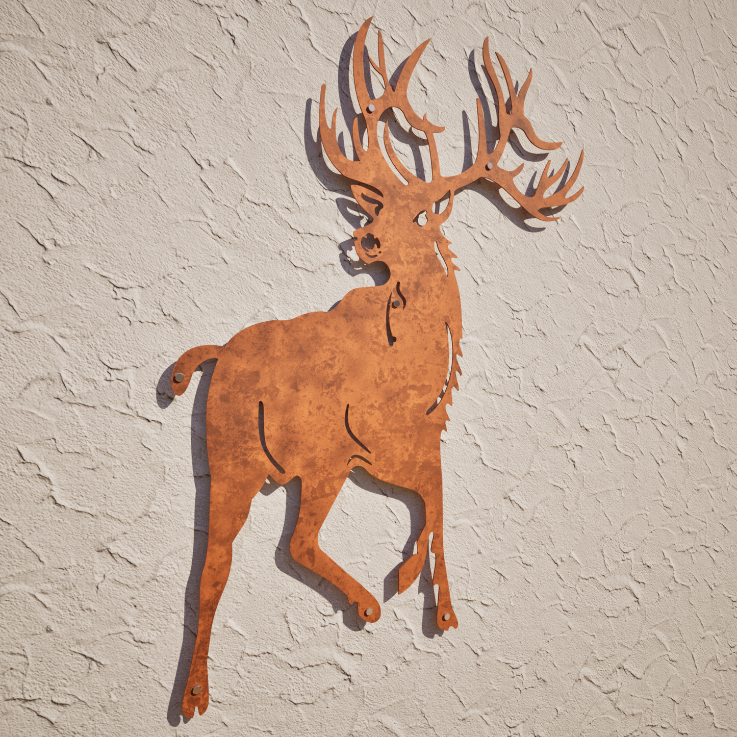 Red Stag Front On - Large Outdoor Wall Art