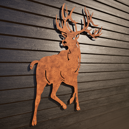 Red Stag Front On - Large Outdoor Wall Art