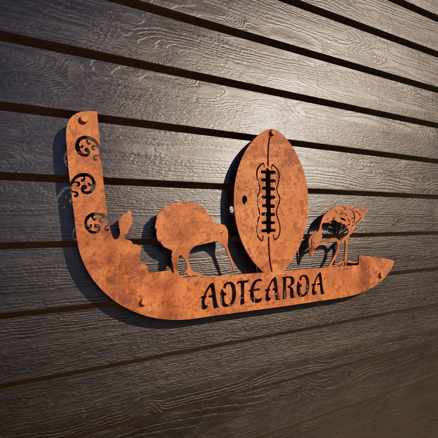 Aotearoa - Out Door Metal art