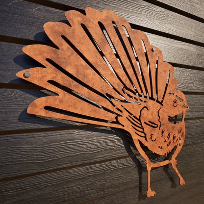 Fantail ( Front) - Corten Steel Wall Art