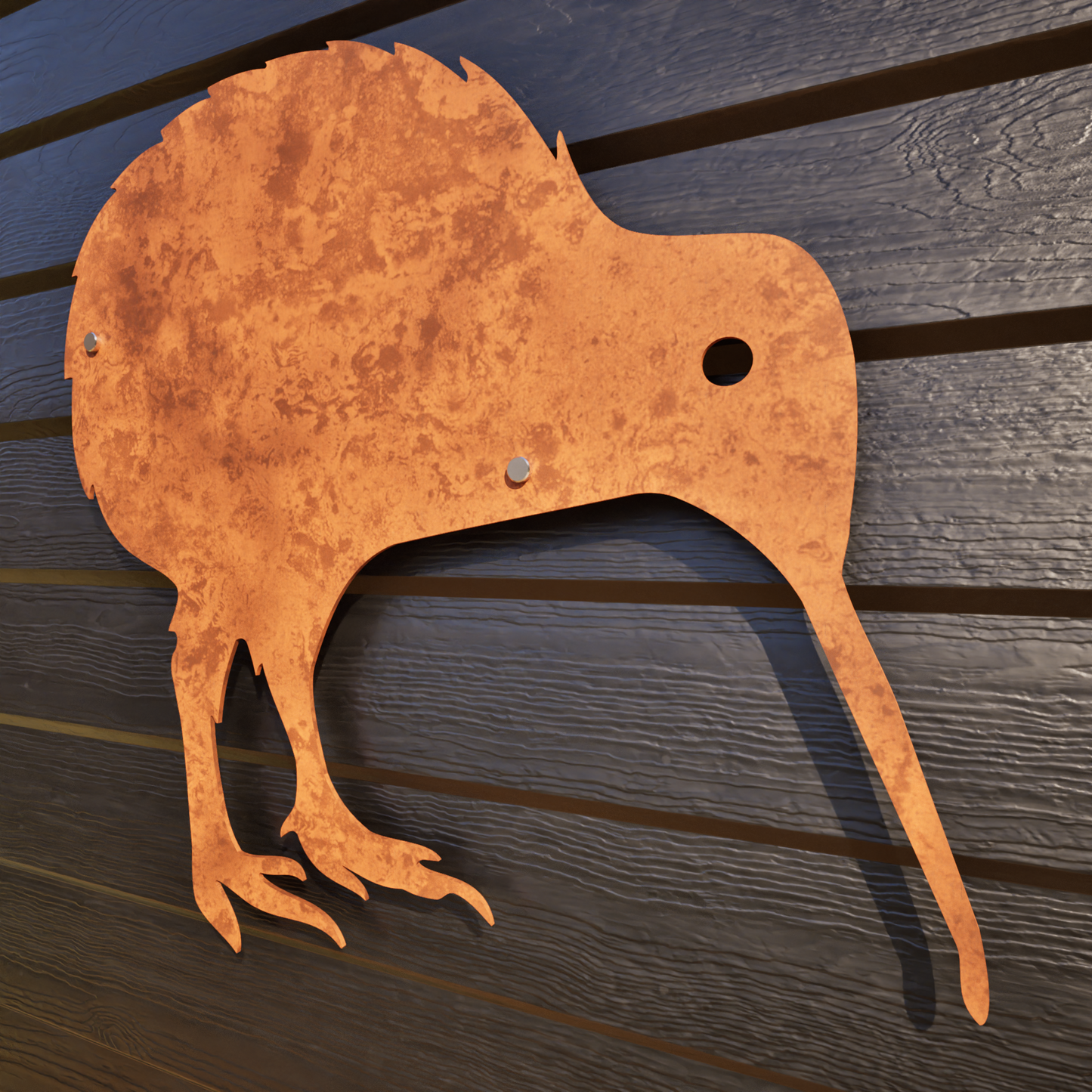 Corten Steel Kiwi Wall Art