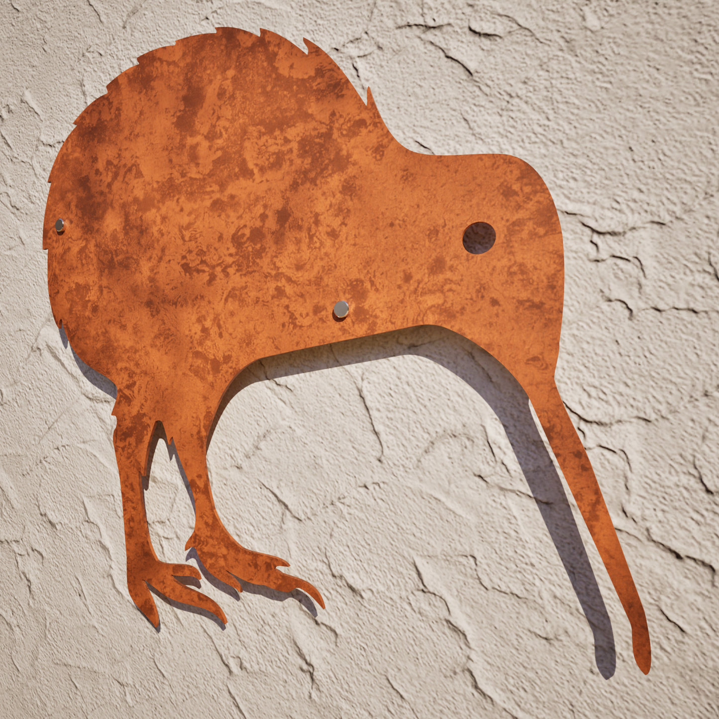 Corten Steel Kiwi Wall Art