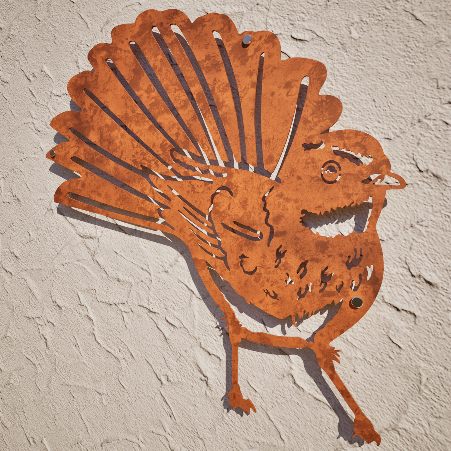 Fantail ( Front) - Corten Steel Wall Art