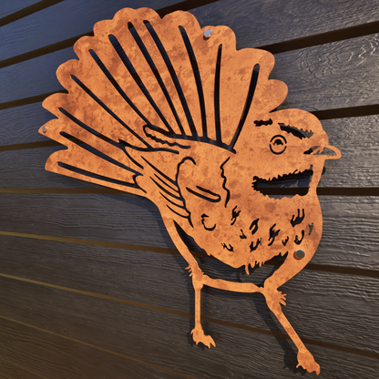 Fantail ( Front) - Corten Steel Wall Art