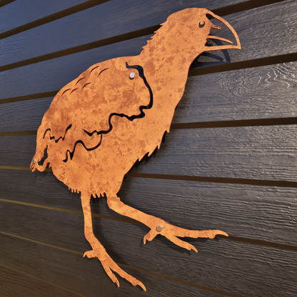 Corten Steel Metal Bird - Takahe