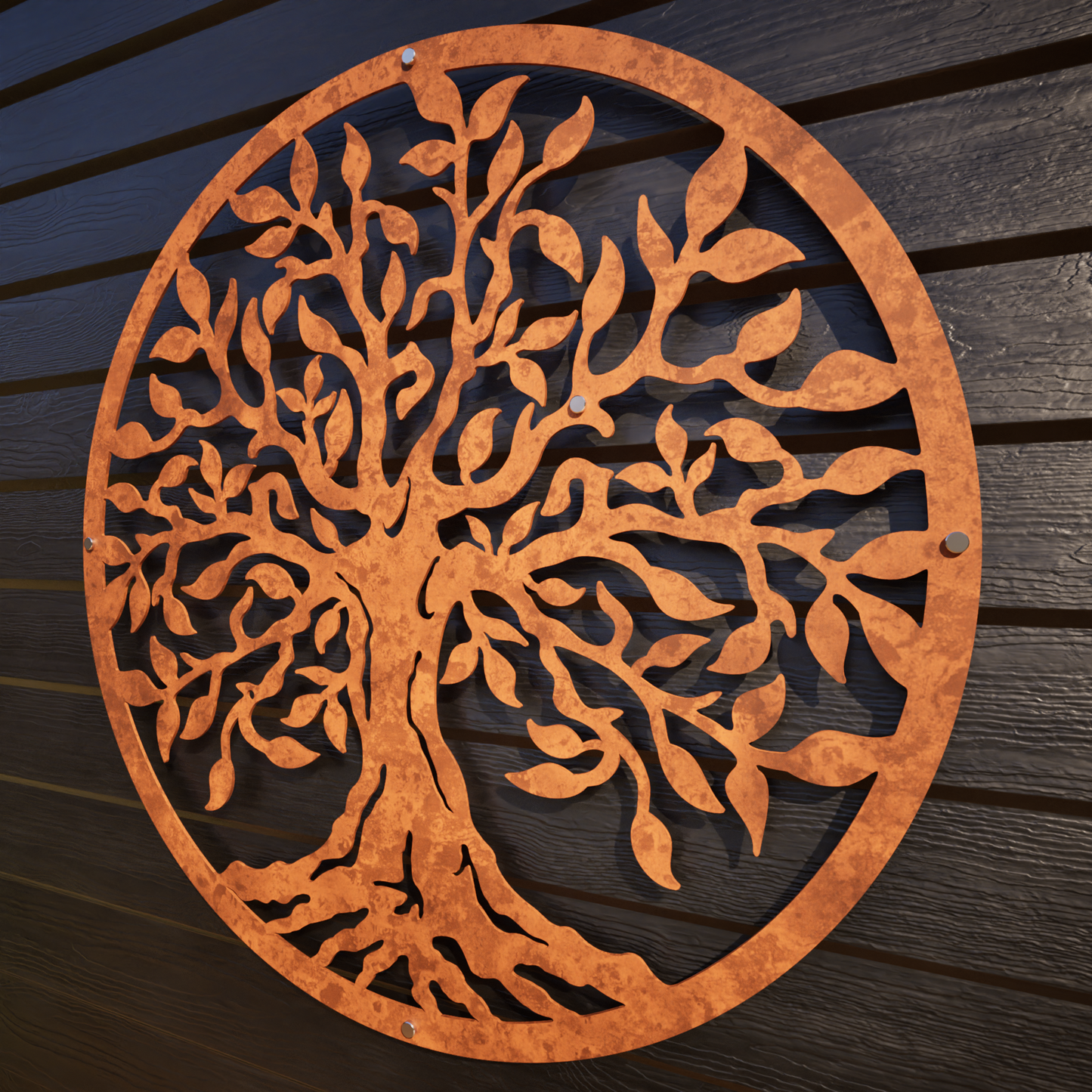 Tree Of Life  - Laser Cut Corten Steel Wall Feature