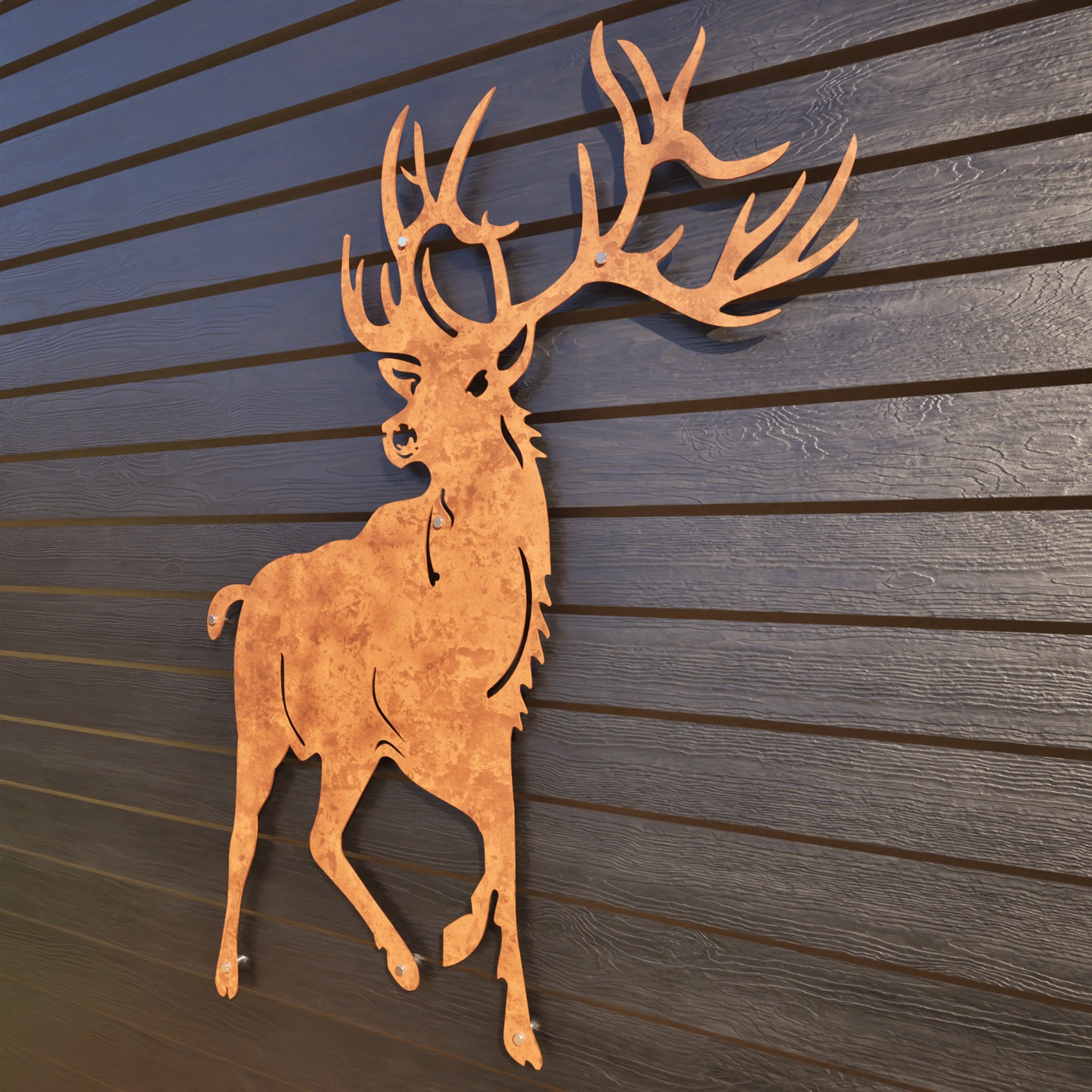 Red Stag Front On - Large Outdoor Wall Art