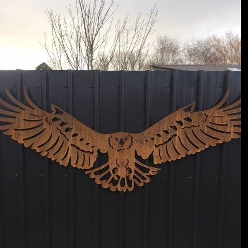 The Flying Eagle  - Symbol of Strength Metal Art