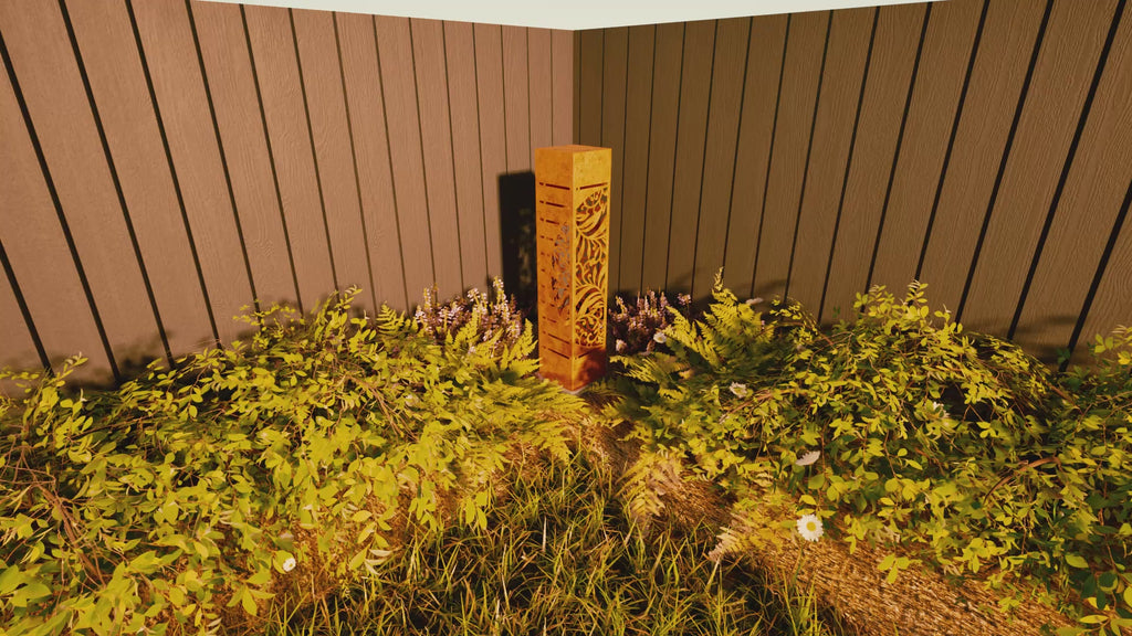 CortenAura Corten Steel Garden Sculpture - The Vines