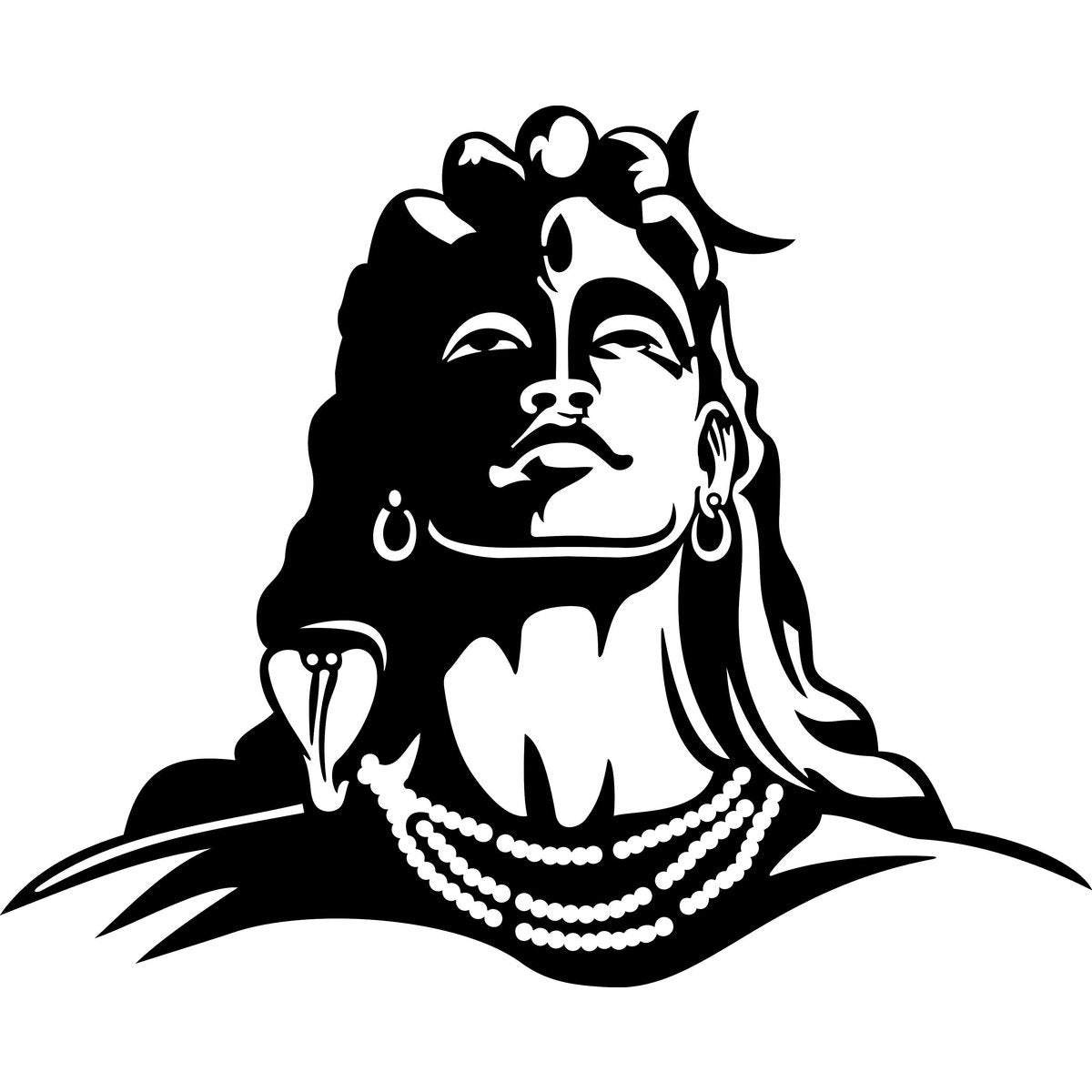 "Adiyogi - The First Yogi" - Metal Wall Art