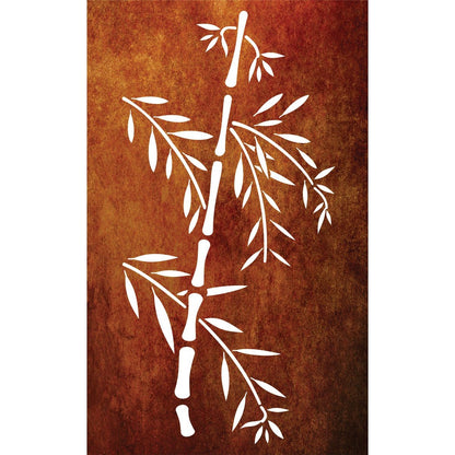 Laser Cut Garden Metal Art Panel  - Bamboo 2