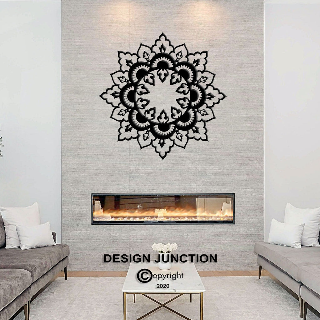 Boho Mandala CR6 - Large Laser Cut Metal Wall Art