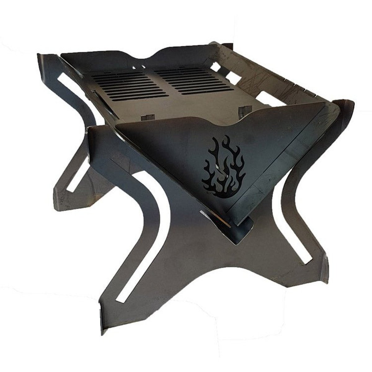 CHARDI -The Flame. FLAT PACK PORTABLE CHARCOAL BBQ