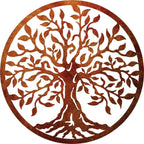 Tree Of Life  - Laser Cut Corten Steel Wall Feature